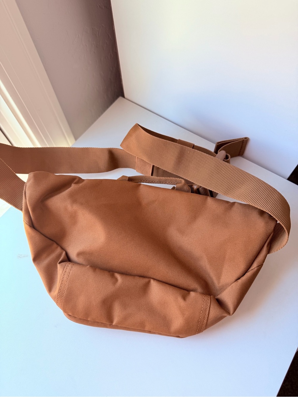 Carhartt Brown Waist Pack Crossbody Belt Bag Fanny Pack Front Pocket Zipper - Picture 4 of 9